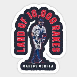 Carlos Correa Land Of 10,000 Rakes Sticker